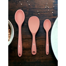 Sert Uçlu Isıya Dayanıklı Silikon 28/22/20cm Somon