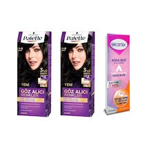 Palette Göz Alıcı Saç Boyası 1.0 Siyah 2 Adet