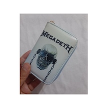 Owlbag Company Owl Bag Mega Deth Desenli Tasarım Suni Deri Cüzdan Çok Renkli