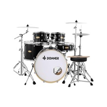 Donner Dds-520 5-parça 22" Akustik Davul Siyah