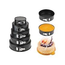 Çıkarılabilir Alt Karbon Çelik Kek Kalıpları Mutfak Aksesuarları Yapışmaz Metal Fırında Kalıp Yuvarlak Kek Tava Bakeware 24cm