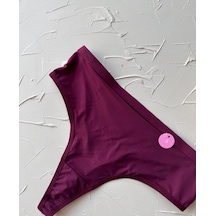 Ice-silk Bordo İthal Yüksek Bel Üstün Kalite Tanga Bordo