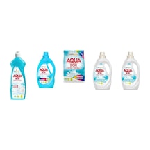 Aquabor Doğal Mineralli Elde Bulaşık + Sıvı Renkliler + 4 Kg Renkliler + Sıvı Beyaz + Sıvı Beyaz 5 Li Set
