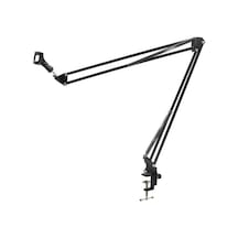 Tr Blt-50 Masa Tipi Akrobat Mikrofon Standı - 360 Dönebilir Ayarlanabilir Kol, Metal Masa Kelepçesi Ve 3/8''-5/8''