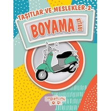 Taşıtlar ve Meslekler 2-Boyama Kitabı- Yediveren Çocuk