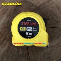 Starline Çelik Şerit Metre 8 Metre 25 MM Profesyonel Metre Starline Çelik Şerit Metre 8 Metre 25 MM Profesyonel Metre