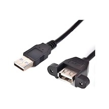 Speeduf Erkek Dişi Panel Tipi Kablosu Siyah Usb 2.0 Tip A 50cm