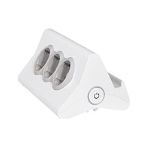 Legrand 694810 3'lü Anahtarlı USB Telefon Tablet Standlı Priz 1.5 Metre Beyaz