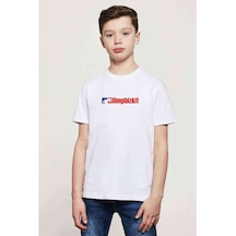 Limp Bizkit Logo Baskılı Unisex Çocuk Beyaz T-Shirt