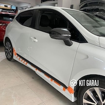 Kit Garaj Renault Clio 5 Yan Marşpiyel Çift Plastik Boyasız