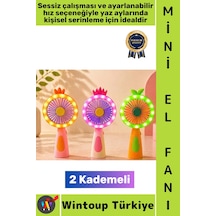 Vantilatör Kompakt Taşınabilir Hafif Sessiz Çalışma Ev Ofis Seyahat Yaz Serinleme Sevimli Şık Tasar
