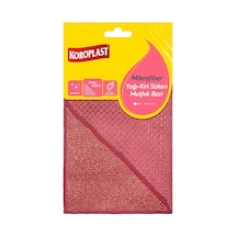 Koroplast Mikrofiber Yağ &amp Kir Sökücü Mutfak Bezi Tekli, Çift Taraflı Hızlı Kuruyan Mikrofiber Mutfak Temizl Çok Renkli