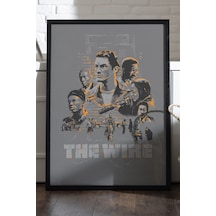 The Wire Siyah Ahşap Çerçeveli Poster, Film Duvar Tablosu