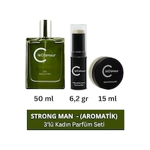 Strong Man Fougère/aromatik Men- 3 Lü Erkek Parfüm Seti 50 Ml - Vegan Diğer