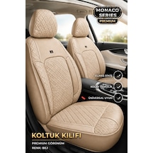 Mini Cooper 2014 Ve Sonrası Uyumlu Monaco Serisi Bej Oto Koltuk Kılıfı