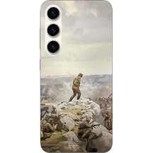 Samsung Galaxy S23 Uyumlu Cephede Komutan Bağımsızlık Atatürk Baskılı Silikon Kılıf Renkli