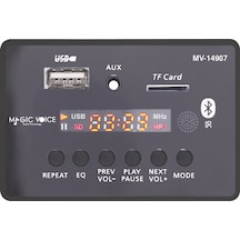 MAGİCVOİCE MV-14907 USB/SD/MIC/AUX/BLUETOOTH KUMANDALI EKRANLI OT