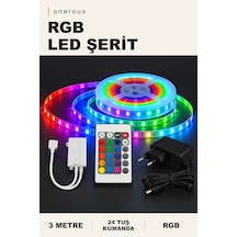 Onerous 3 M Rgb Led Şerit, 24 Tuş Kumandalı