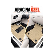Nissan Micra 2010-2016 Uyumlu Eva Oto Paspas Bagaj Paspası Dahil Metal Topukluklu Bej