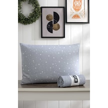 Tabu Home Yıldızlı Mavi Tek Kişilik Lastikli Çarşaf