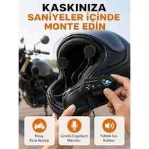 Bt22 Kask İçi Bluetooth Kulaklık Hızlı Eşleşme Ve Gürültü Önleyici Mikrofon Yeni Nesil 69594545