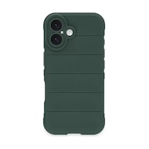 Newface Apple İphone 16 Kılıf Optimum Silikon - Koyu Yeşil