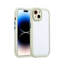 Apple Uyumlu iPhone 14 Kılıf Kamera Korumalı Renkli Kenar Ve Çerçeve Tasarımlı Klfs Vitamin Kapak-yeşil Yeşil
