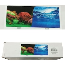 Çift Taraflı Akvaryum Arka Fonu Akvaryum Posteri 40 Cm