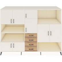 Kronos Dolap 10 Raflı 4 Çekmeceli 8 Kapaklı 220x59x163 Aytaşı-ayt Aytaşı-aytaşı/çam