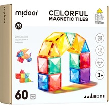 Mideer Renkli Magnetic Tiles - 60 Parça