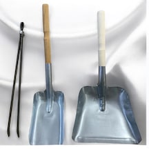 2 Adet Kömür Ve Köz Küreği ,soba Şömine Mangal Küreği 1 Büyük 1 Küçük ,1 Adet Köz Maşası