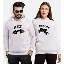 Tshirthane Beast Beauty Dumbell Kurdele Sevgili Kombinleri Kapü