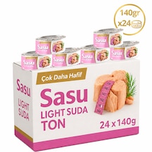 Sasu Light Suda Ton Balığı Bütün Dilim 24x140 Gr