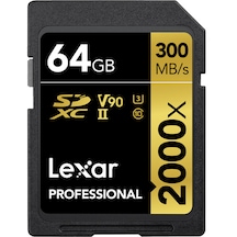 Lexar Professional 64Gb 2000X Sdxc Uhs-Iı Sd Hafıza Kartı