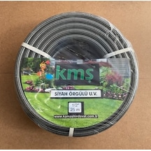 Kmş Özel Uv Dayanıklı 1/2 Bahçe Hortumu Silikonlu Örgülü Hortum 25metre