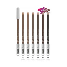 Eyebrow Powder Pencil No: 102 Sable - Pudralı Fırçalı Kaş Kalemi Çok Renkli