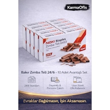 Bakır Zımba Teli 24/6 10 Adet Mega Set Ekonomik & Profesyonel Çözüm