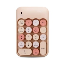 Kablosuz Retro Numpad 18 Tuşlu Numerik Muhasebe Ofis Klavyesi
