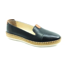 Marine Shoes Hakiki Deri Günlük Bayan Ayakkabı Siyah 86 P01