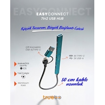 Truebo EasyConnect 7in2 Type-C / USB 3.0 Hub