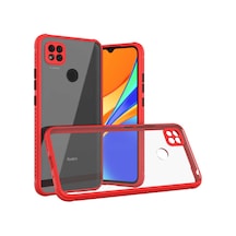 Teknocep Redmi 9c Kılıf Kaff Kapak - Kırmızı Kirmizi