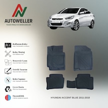 Hyundai Accent Blue 2011-2018 Uyumlu Havuzlu Oto Paspas