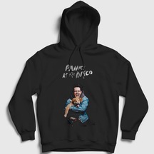 Presmono Unisex Brendon Panic At The Disco Kapüşonlu Sweatshirt Siyah