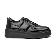 Deery Kadın Vintage Rugan Siyah Sneaker Ayakkabı - Ce483zsyhc01 Siyah