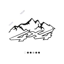 4X4 Dağ Off Road Için Sticker 15Cm