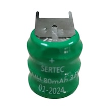 3.6v 3s1p 80 Mah 3 Pin Nı-mh Buton Pil