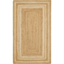 Eko Halı Echo Ech 10 Natural Whıte Xw El Dokuma Naturel Jüt Hasır Halı - 200X300