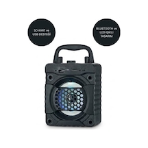 Pl 4171 Sd/usb Bluetooth Işıklı Speaker - Taşınabilir Hoparlör