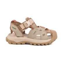 Bej Cırtlı Hafif Unisex Çocuk Spor Sandalet 25y614 F Bej