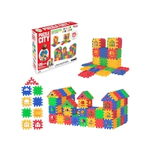 Oyuncak 128 Parça Cıty Puzzle Blok Set Eğitici Eğlenceli Oyuncak